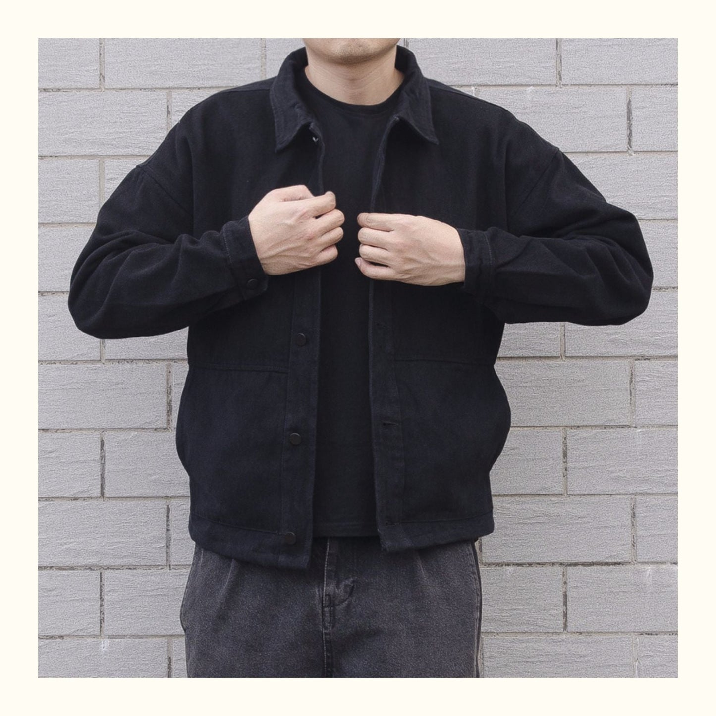 Relaxed Fit Men's Casual Button Down Jacket