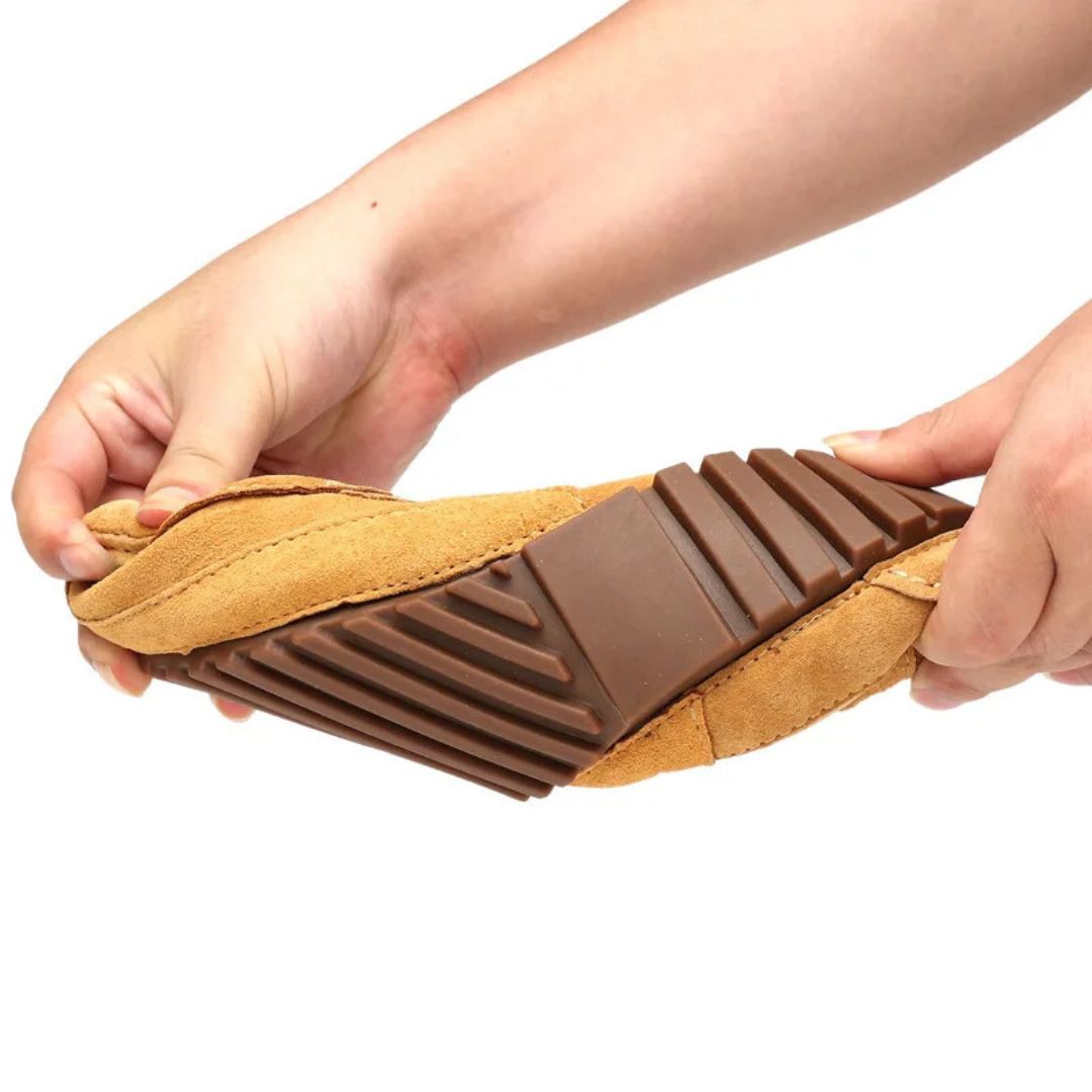 Suede Driving Orthopedic Loafers Men
