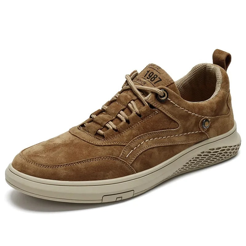 Vintage Style Brown Running Shoes - OutfitLondon