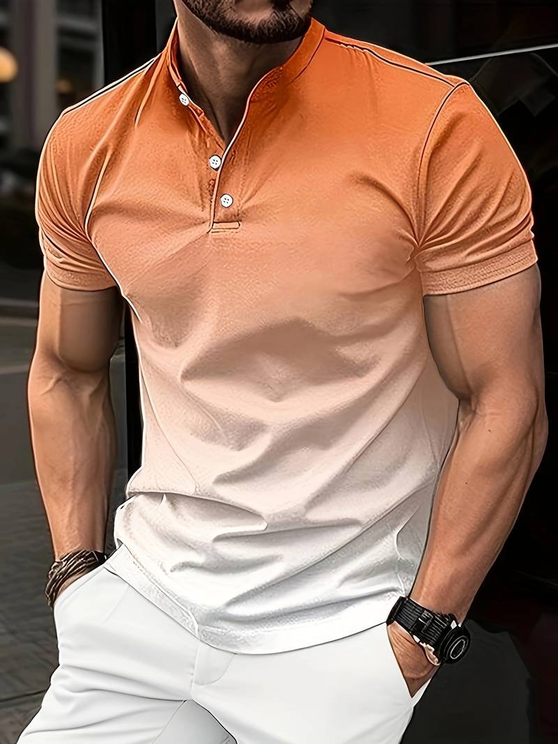Men's Trendy Gradient Summer Shirt