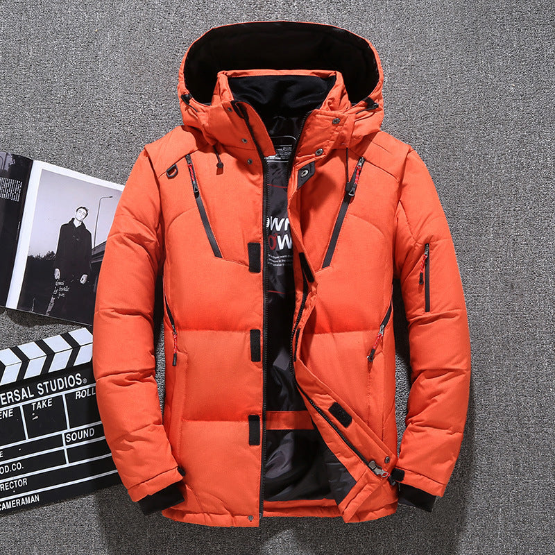 Insulated Water Resistant Men's Down Filled Parka Coat