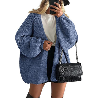 Women's Cozy Large Fit Fall Knit Sweater Cardigan