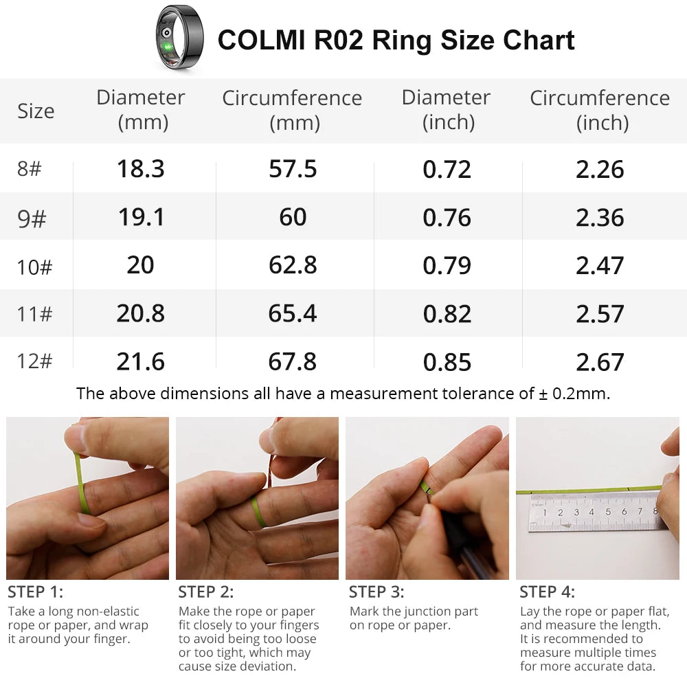 Smart Health Ring - Fitness, Sleep & Health Tracking