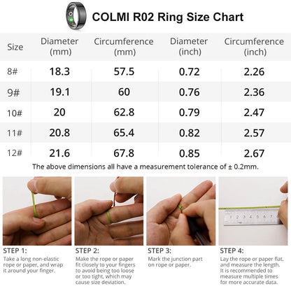 Smart Health Ring - Fitness, Sleep & Health Tracking