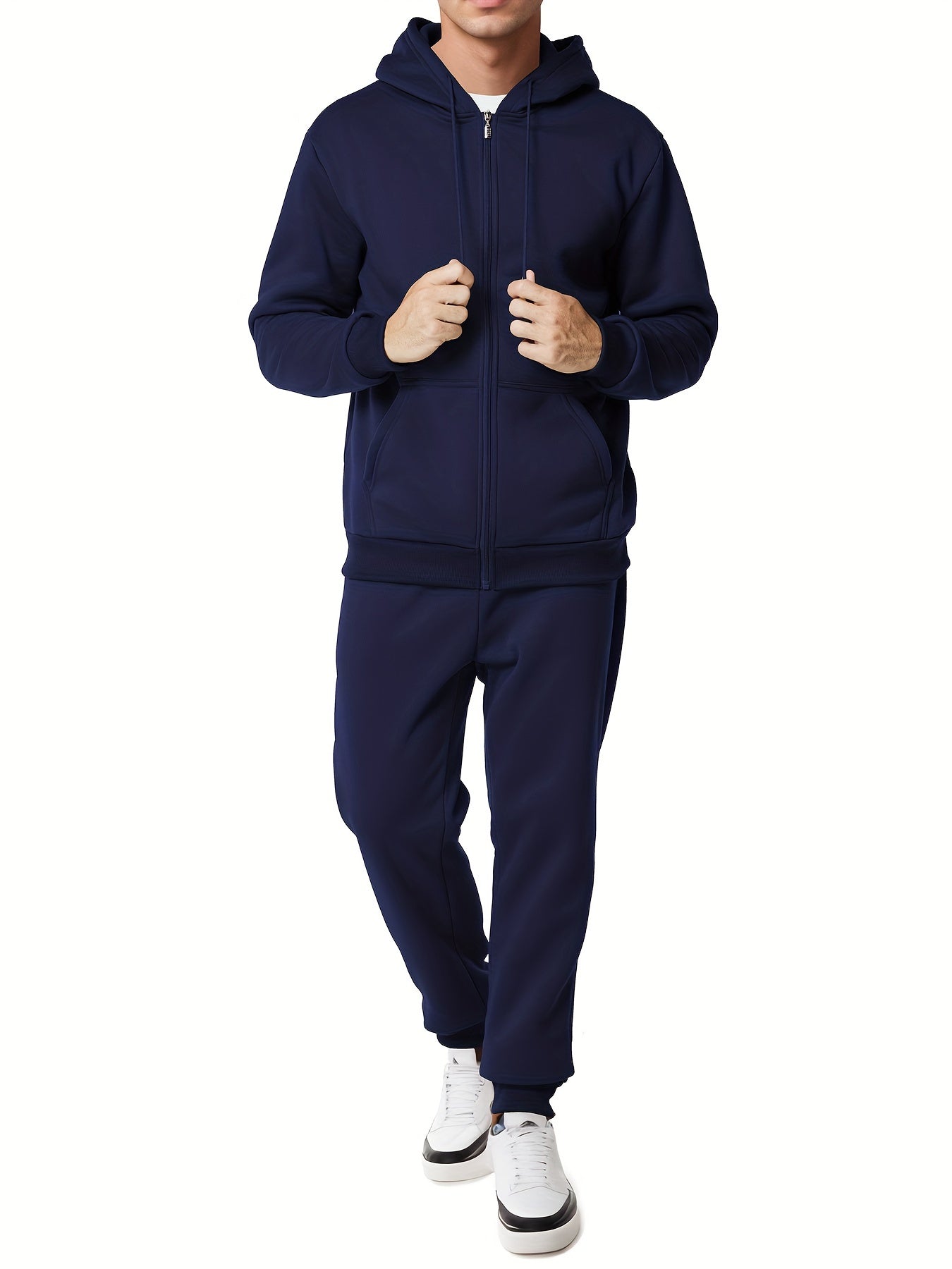 Soft Men's Cotton Hoodie and Sweatpant Set