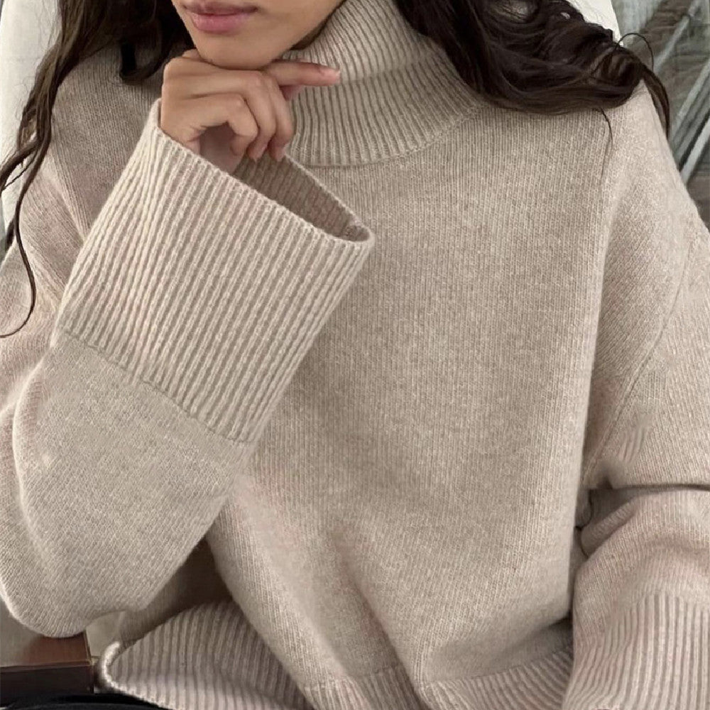 Luxurious Beige Cashmere Sweater