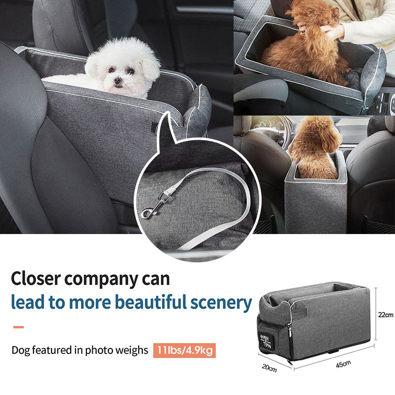 Dog Puppy Car Seat Central Non Slip For Small Dogs