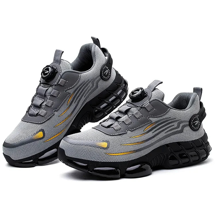 Tough Waterproof Hiking Work Boots with Grip Sole