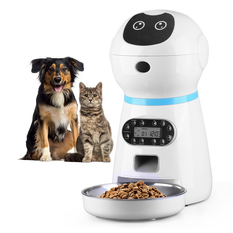 Automatic Cat Dog Feeder With Timer Pet Supplies 3.5L Smart Food Dispenser For Pets