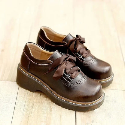 Classic Ladies Lace Up Oxford Shoes