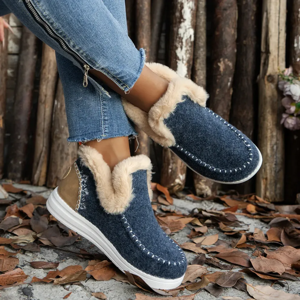 Orthopedic Winter Wool Snow Boots Cozy Winter Slipper