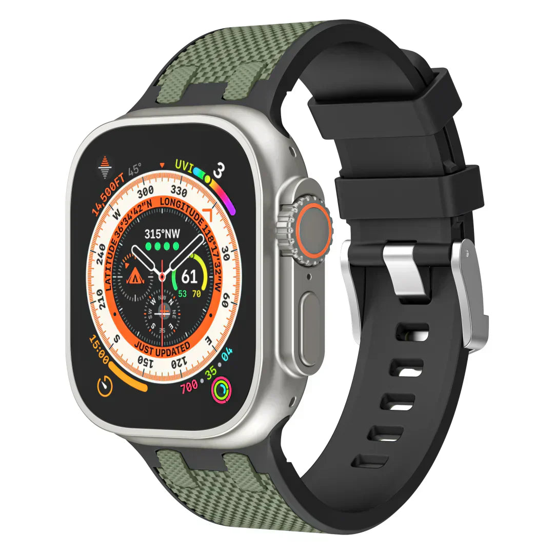 Vibrant Rubber Apple Watch Strap Band