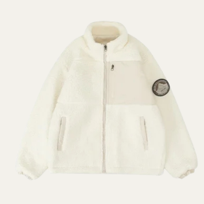 Men's Thermal Faux Fur Zipper Fleece Coat with Pockets