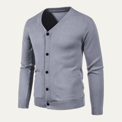 Relaxed Fit Men's Open Neck Summer Cardigan