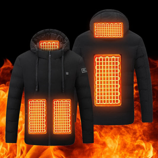 Winter Heated Jackets SmartHeating Cotton Codts HedtedHooded Jackets for Men