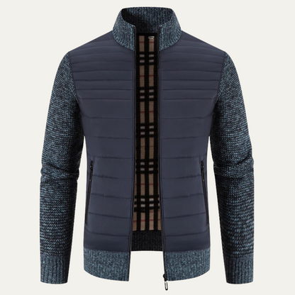 Warm Men's Fleece Knit Winter Coat