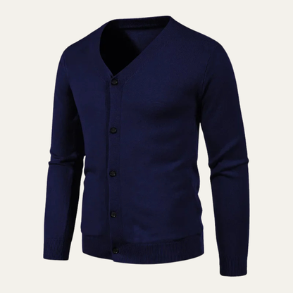 Relaxed Fit Men's Open Neck Summer Cardigan