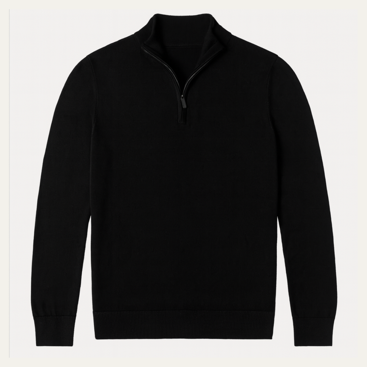 Men's Slim Fit Quarter Zip Casual Sweater - OutfitLondon