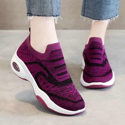 Women's Slip On Athletic Flyknit Shoes