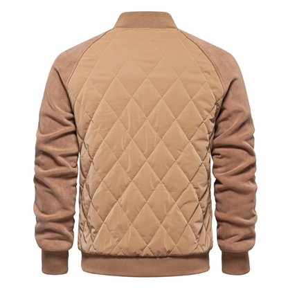 Men's Padded Snap Front Bomber Jacket