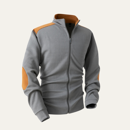 Men's Slim Fit Zipper Knit Jacket