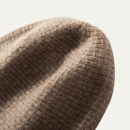 Soft Ribbed Cashmere Winter Hat