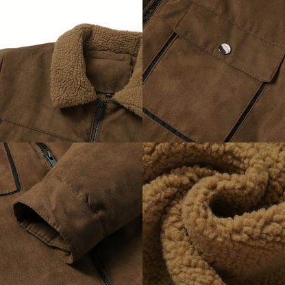 Warm Fleece Lined Men's Parka Jacket