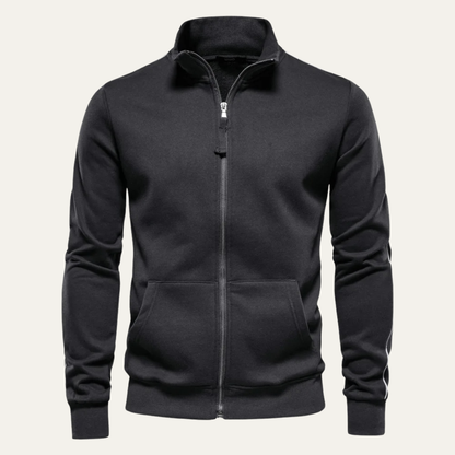 Men's Slim Fit Cotton Zip Jacket Casual Wear