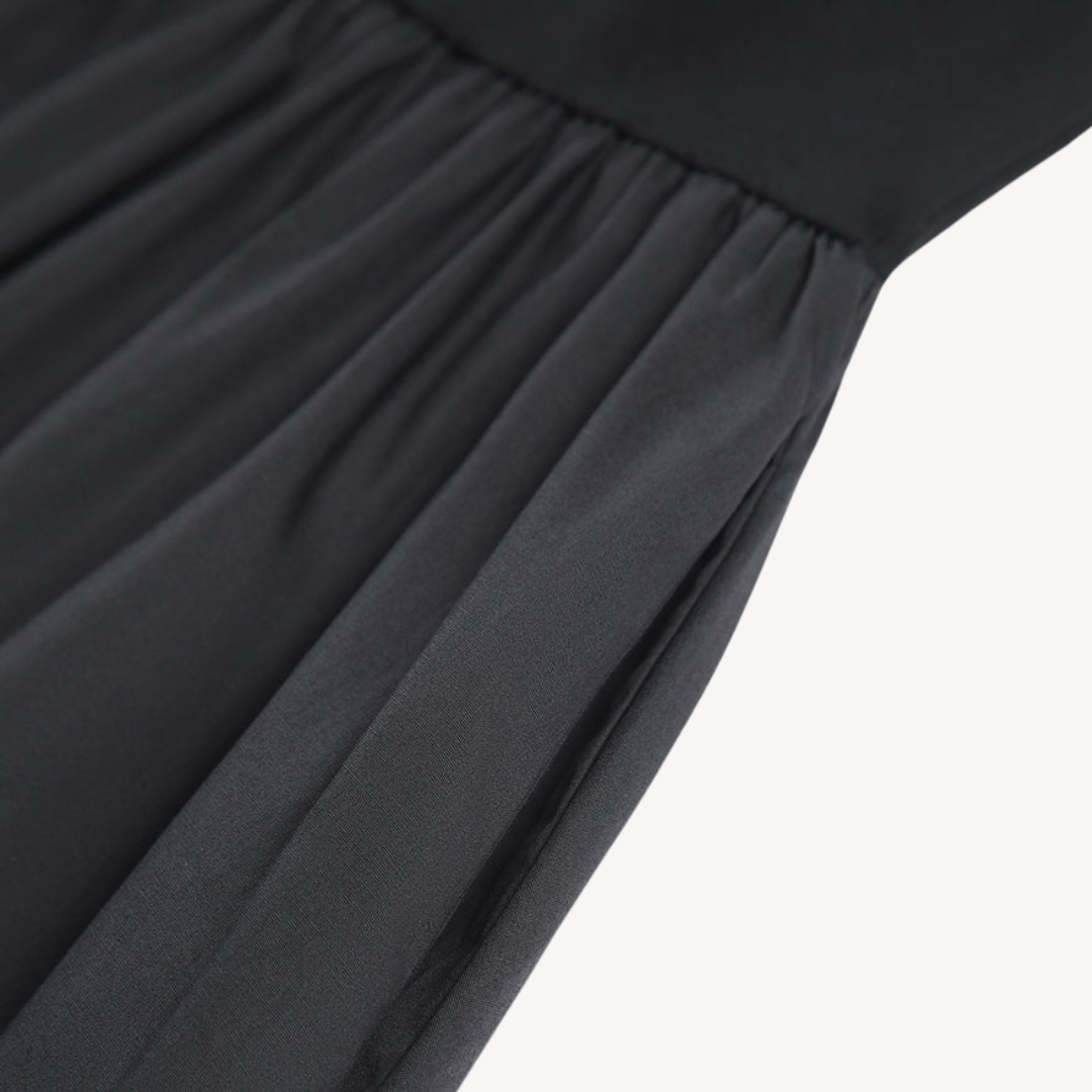 Chic Strapless Flowy Long Maxi Dress