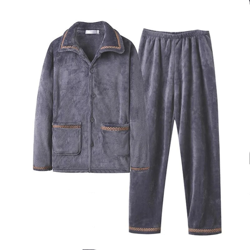 Soft Fleece Mens Sleep Pants Set