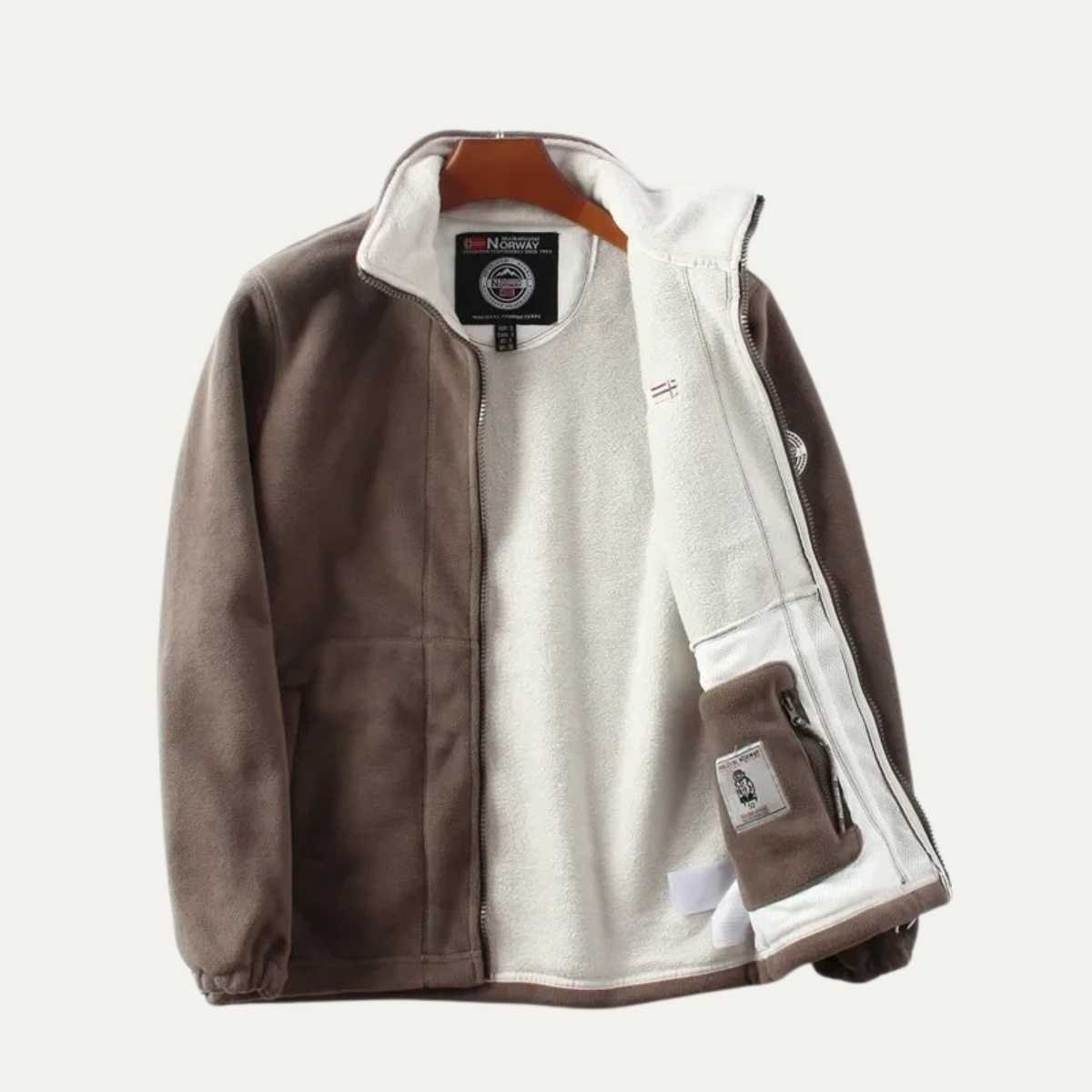 Cozy Men's Fleece Zip Up Sherpa Jacket