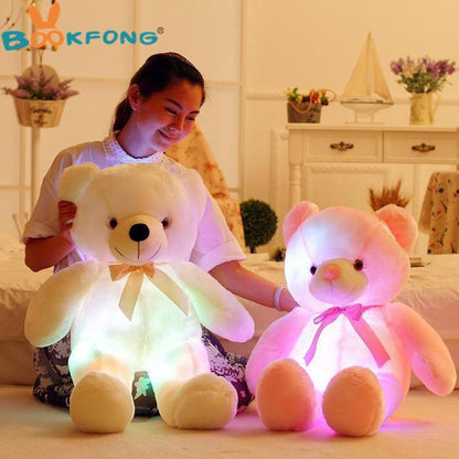 Fun Colorful LED Plush Teddy Bear Night Light