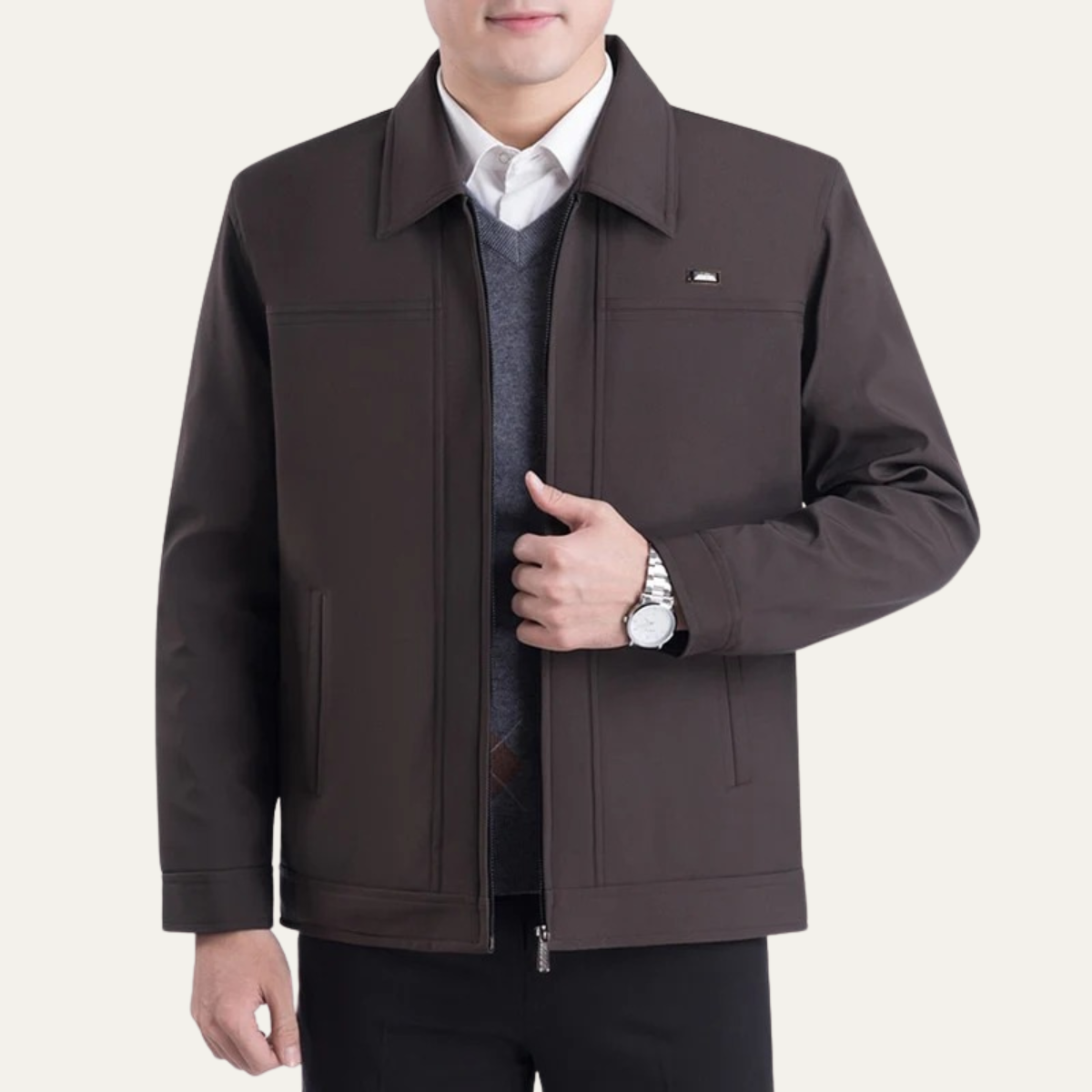 Classic Mens Stylish Leather Jacket