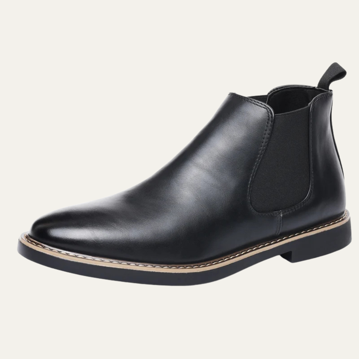 Classic Men's Leather Slip On Chelsea Boots - OutfitLondon