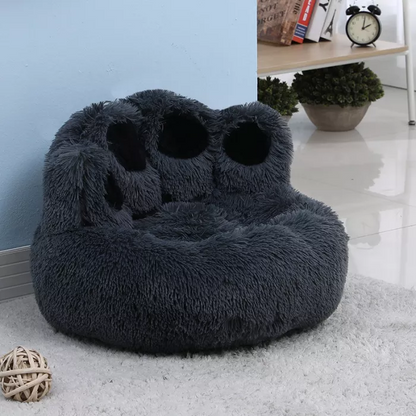 Bear Paw Calming Dog Bed AntiAnxiety Paw Bed