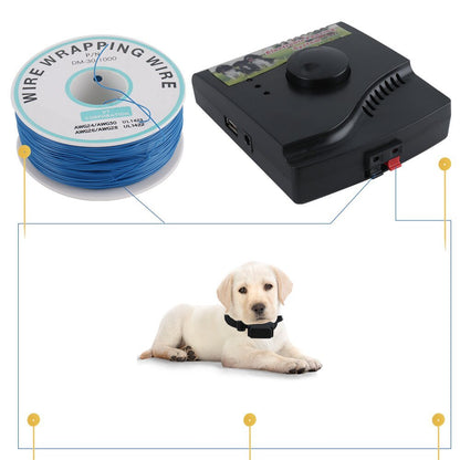 New Electric Dog Fence Waterproof Dog Training Collar Sound Shocked Collar Electronic Pet Fence Containment System for 1/2/3 Dog