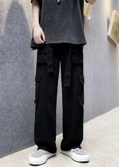 Comfortable Black Straight Leg Work Pants for Men