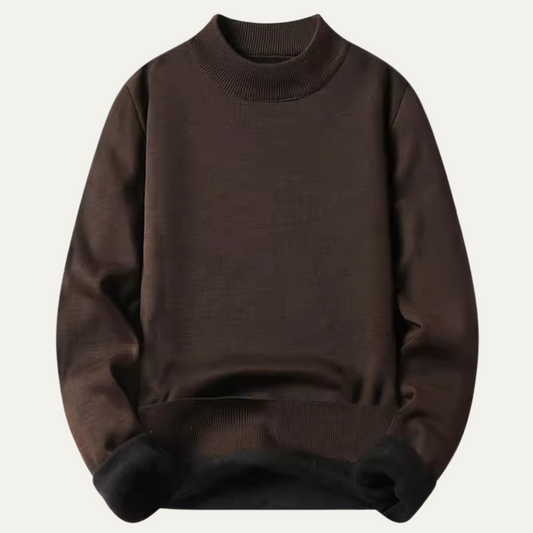 Comfortable Men's Fleece Crew Neck Sweatshirt - OutfitLondon