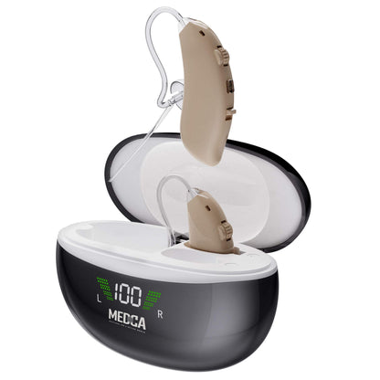 BTE Digital Hearing Aids Rechargeable Hearing Aids for Seniors