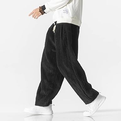 Comfortable Loose Fit Corduroy Pants - OutfitLondon