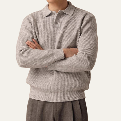 Warm Mens Knitted Crew Neck Sweater