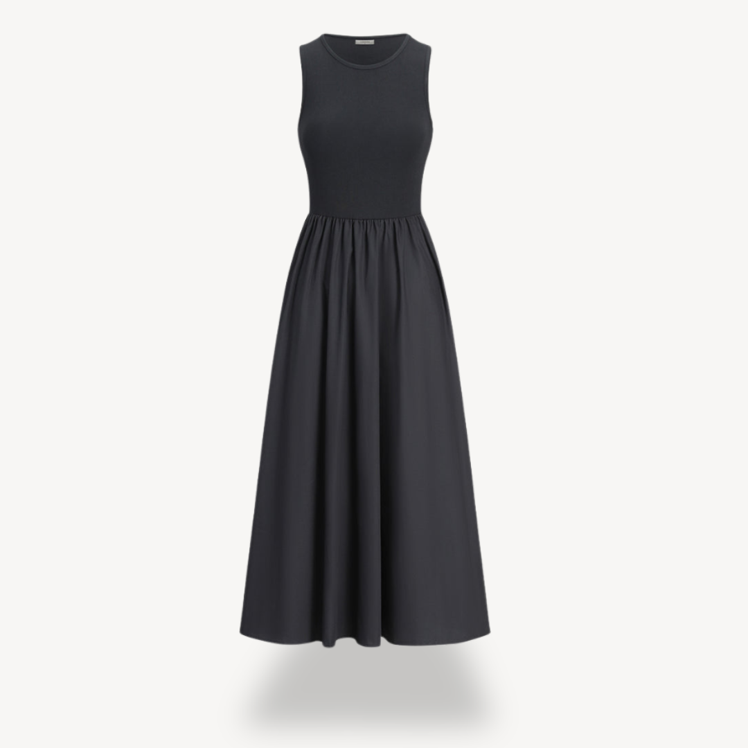Chic Strapless Flowy Long Maxi Dress