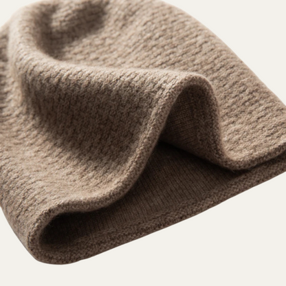 Soft Ribbed Cashmere Winter Hat