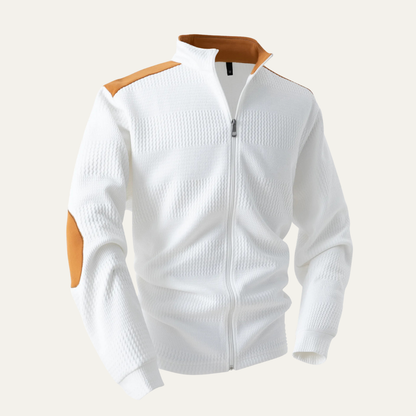Men's Slim Fit Zipper Knit Jacket