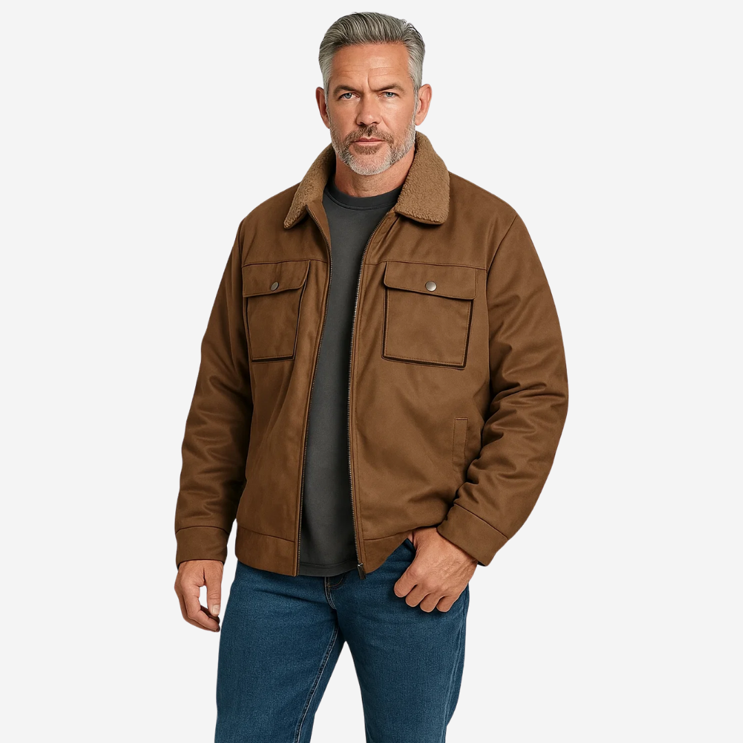 Warm Fleece Lined Men's Parka Jacket