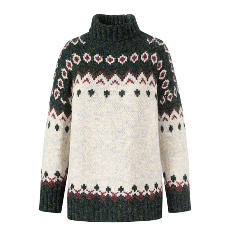 Warm Nordic Knit Winter Sweater
