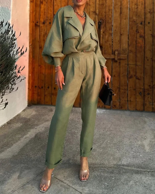 Stylish Ladies Long Sleeve Clothing Set - OutfitLondon