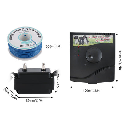 New Electric Dog Fence Waterproof Dog Training Collar Sound Shocked Collar Electronic Pet Fence Containment System for 1/2/3 Dog