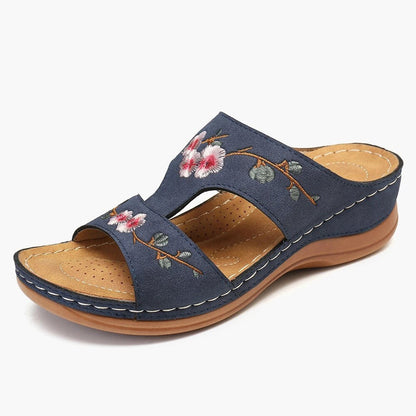 Beach Embroidery Flat Soft Non-Slip Women's Sandals 2023