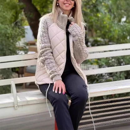 Women's Casual Stand Collar Zipper Jacket